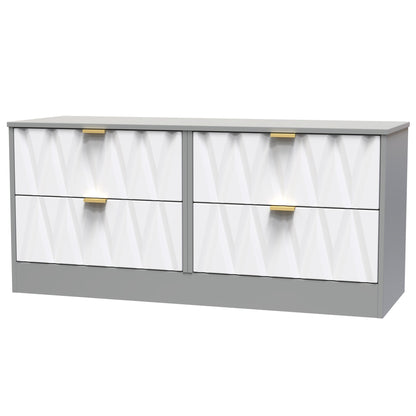 Las Vegas F Large Chest of Drawers Grey 4 Drawers 40cm