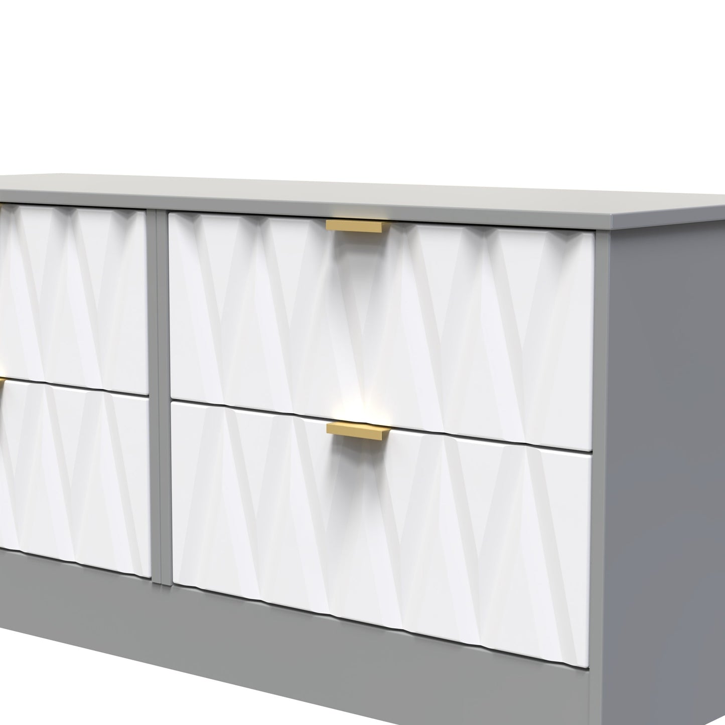 Las Vegas F Large Chest of Drawers Grey 4 Drawers 40cm