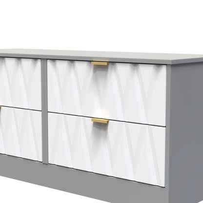 Las Vegas F Large Chest of Drawers Grey 4 Drawers 40cm