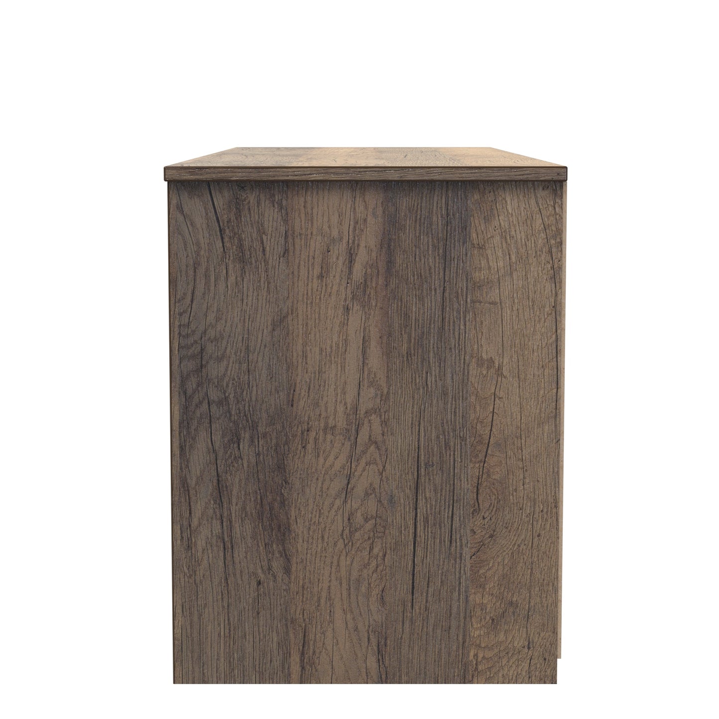 Las Vegas F Large Chest of Drawers White & Oak 4 Drawers 115cm