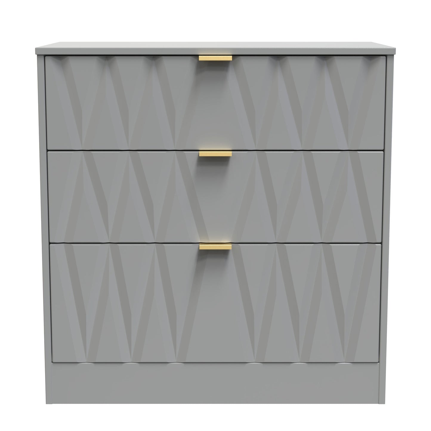 Las Vegas F Chest of Drawers Grey 3 Drawers 77cm