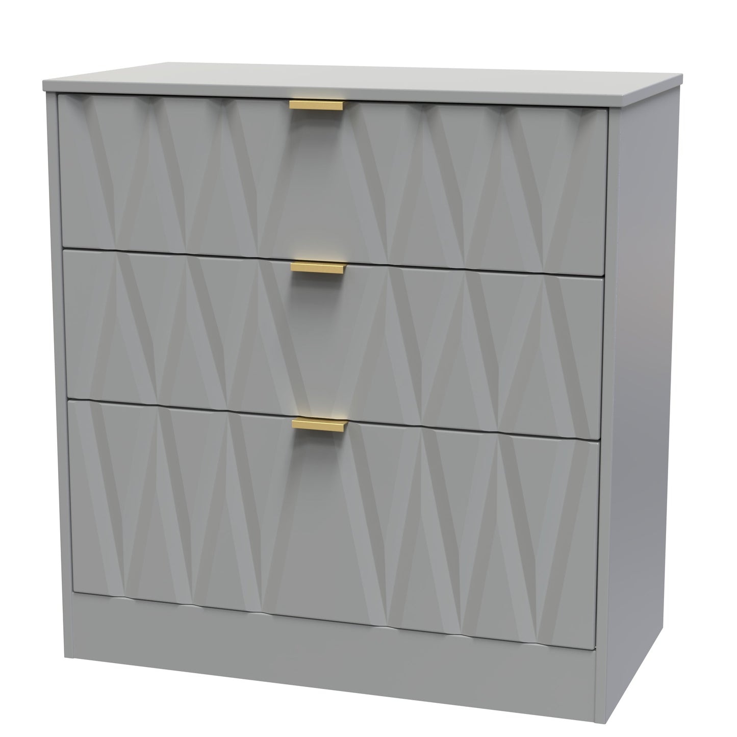 Las Vegas F Chest of Drawers Grey 3 Drawers 77cm