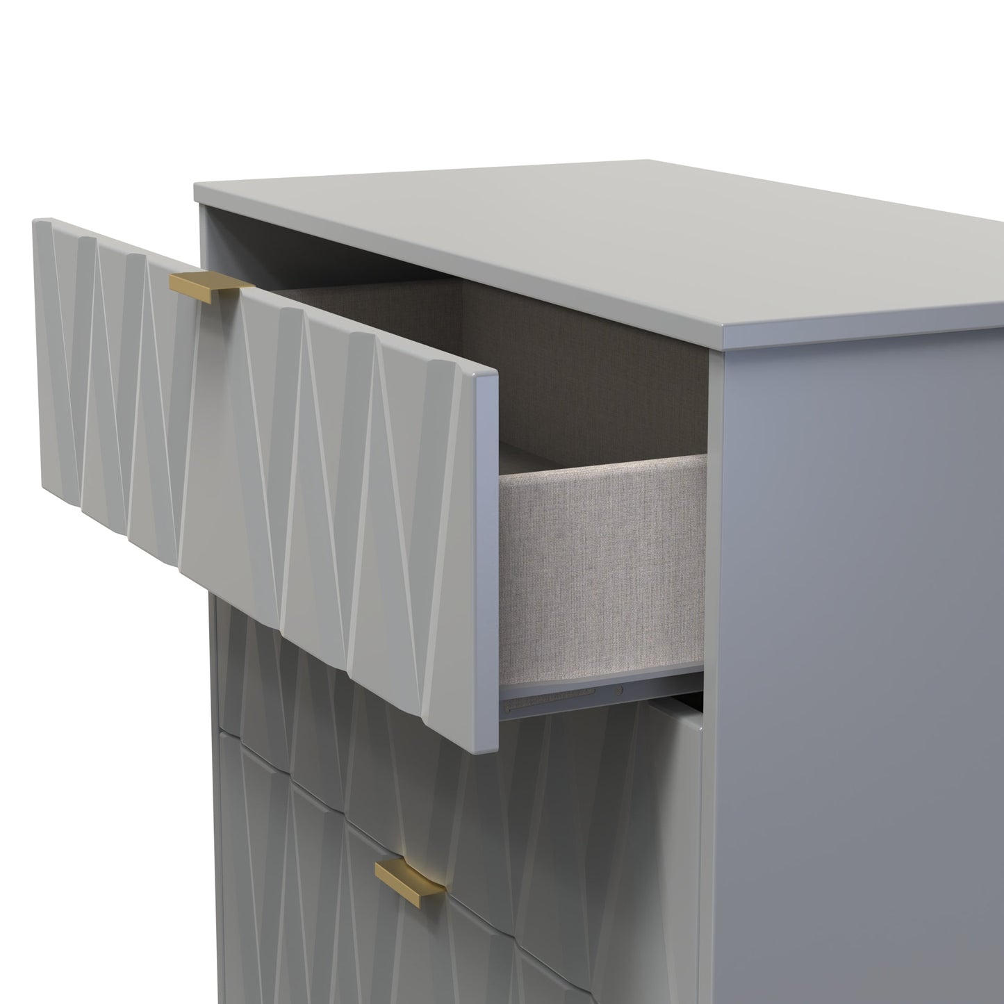 Las Vegas F Chest of Drawers Grey 3 Drawers 77cm