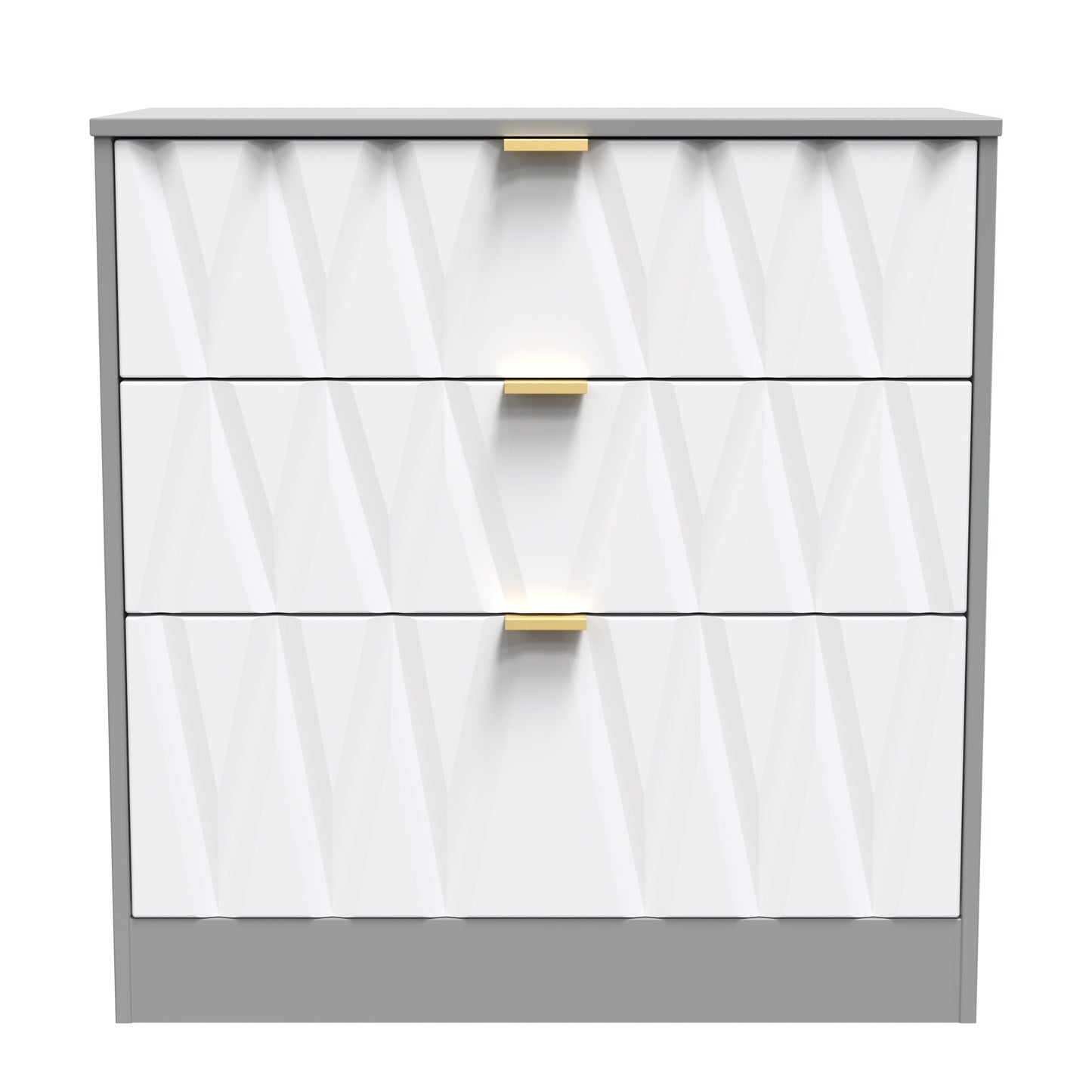 Las Vegas F Chest of Drawers Grey 3 Drawers 40cm