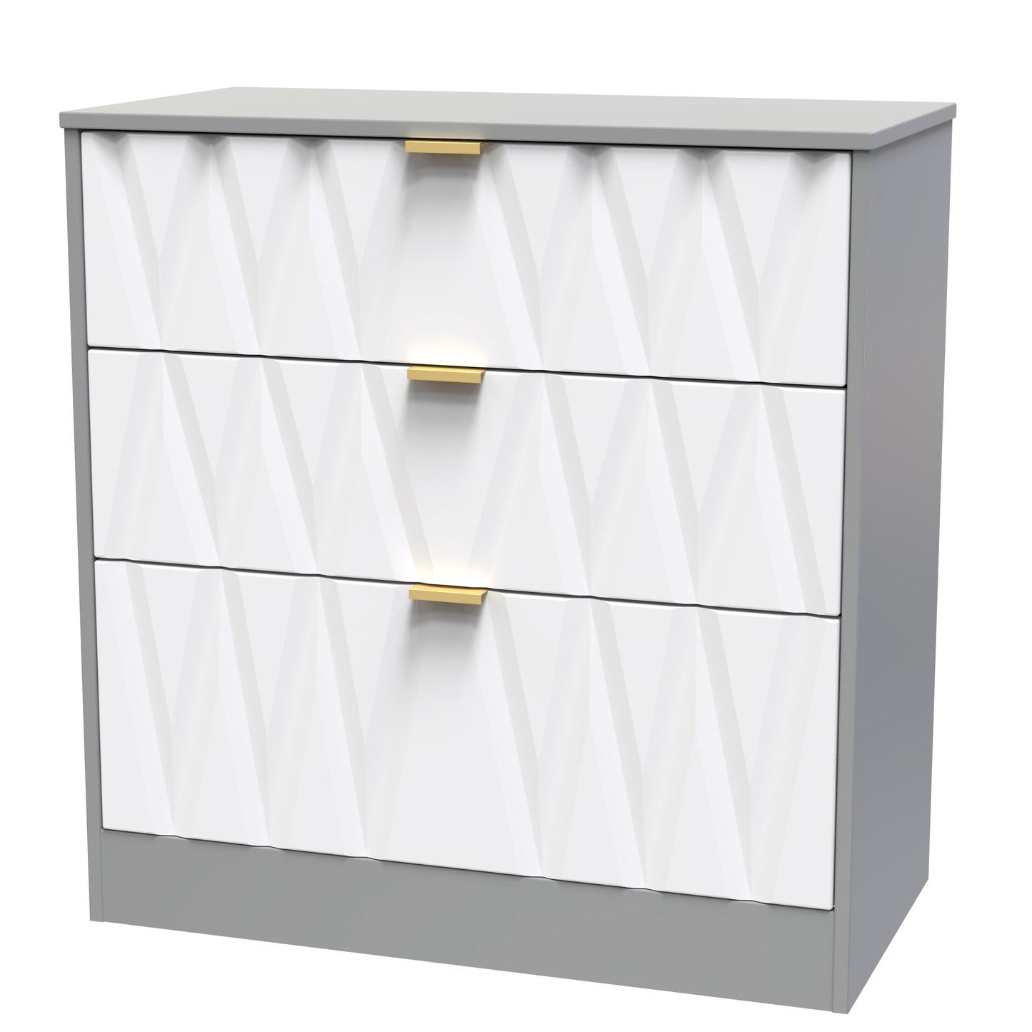 Las Vegas F Chest of Drawers Grey 3 Drawers 40cm