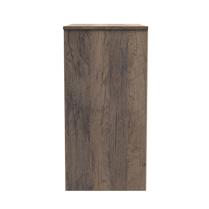 Las Vegas F Chest of Drawers White & Oak 3 Drawers 80cm