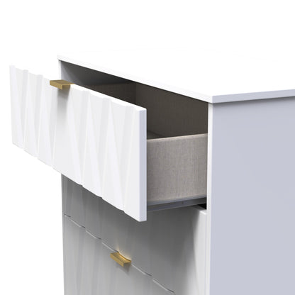 Las Vegas F Chest of Drawers White 3 Drawers 80cm