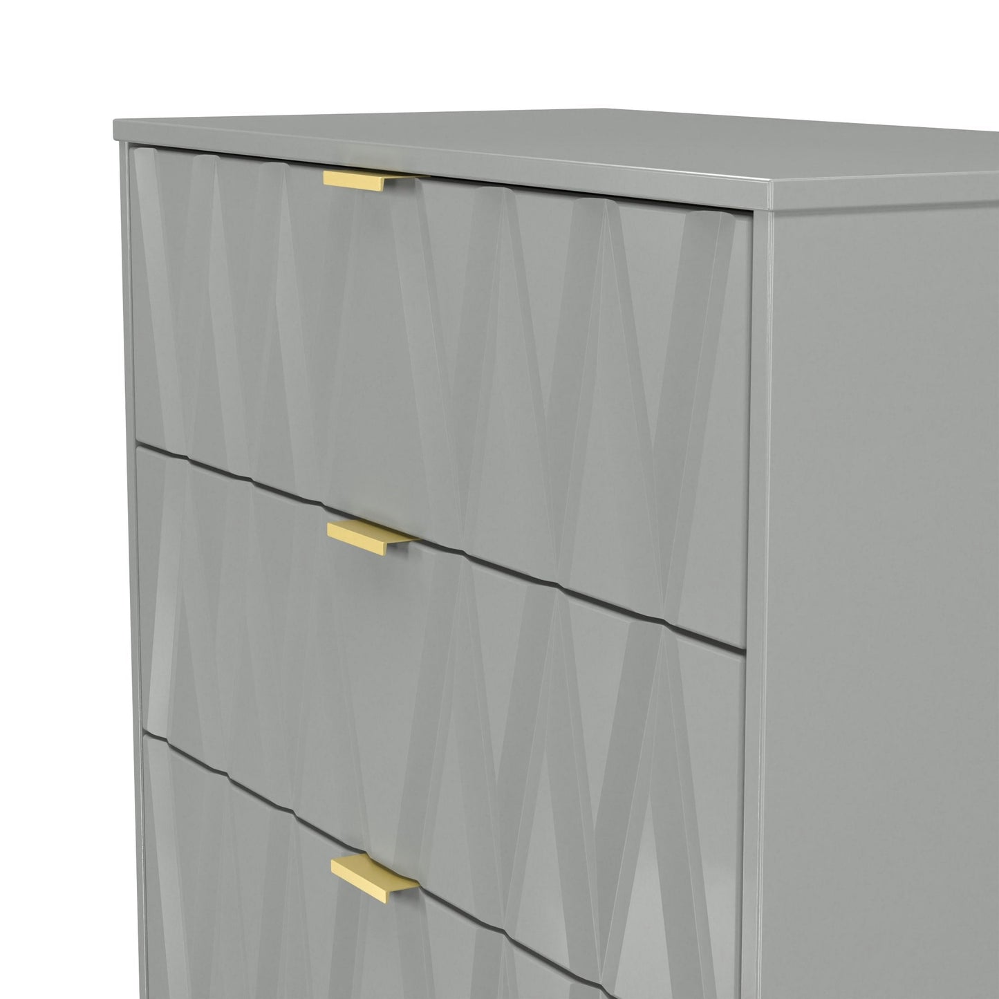Las Vegas F Tall Chest of Drawers Grey 4 Drawers 107cm