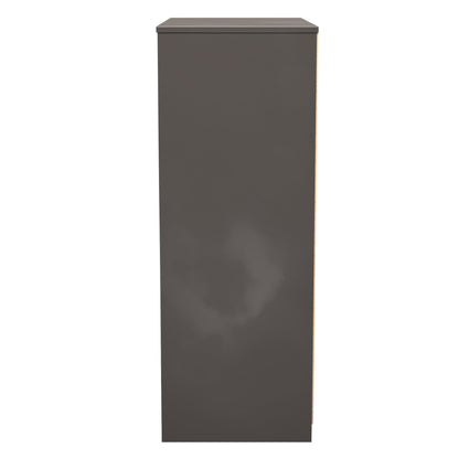 Las Vegas F Tall Chest of Drawers Dark Grey 4 Drawers 107cm