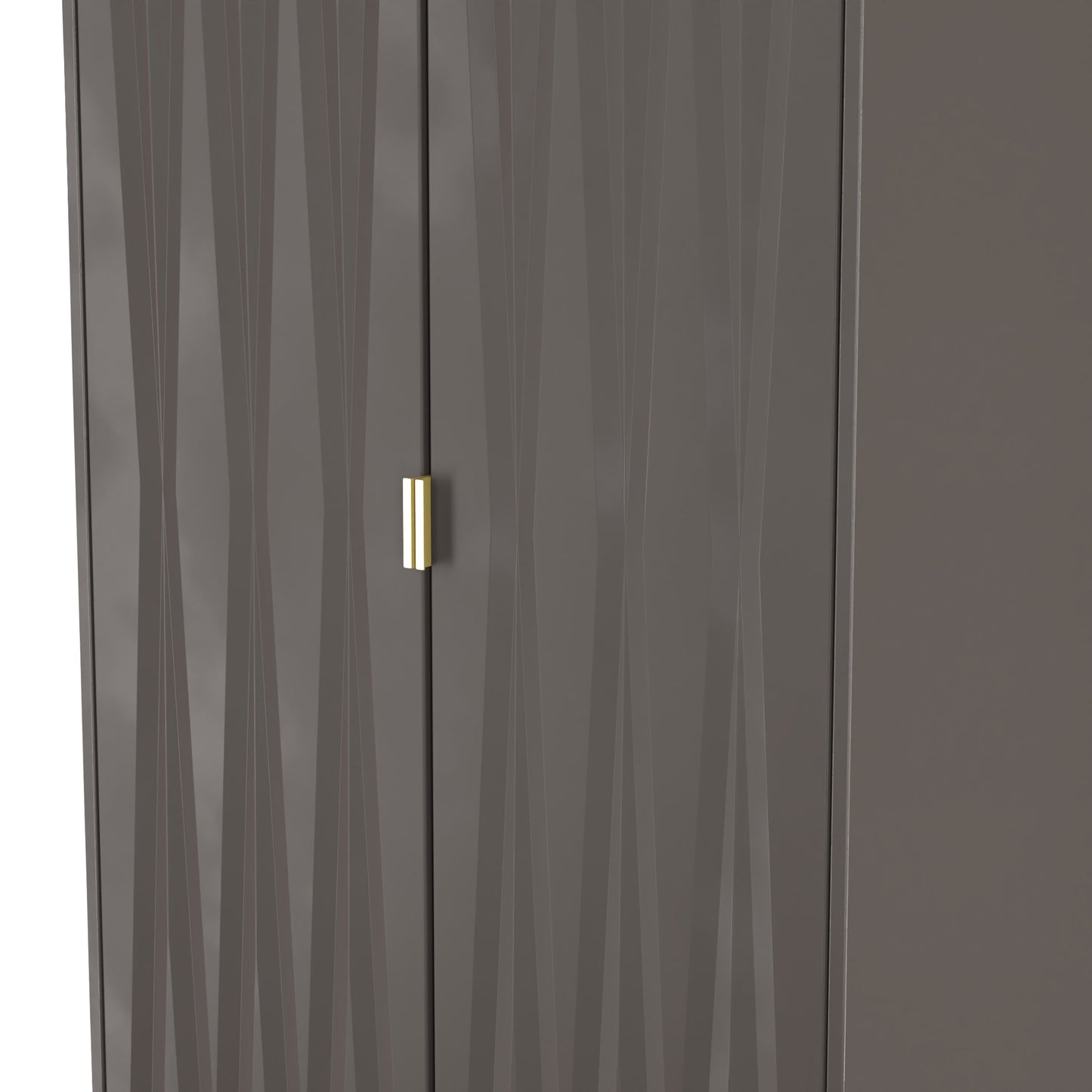 Las Vegas F Tall Wardrobe Dark Grey 2 Doors 1 Shelf 198cm