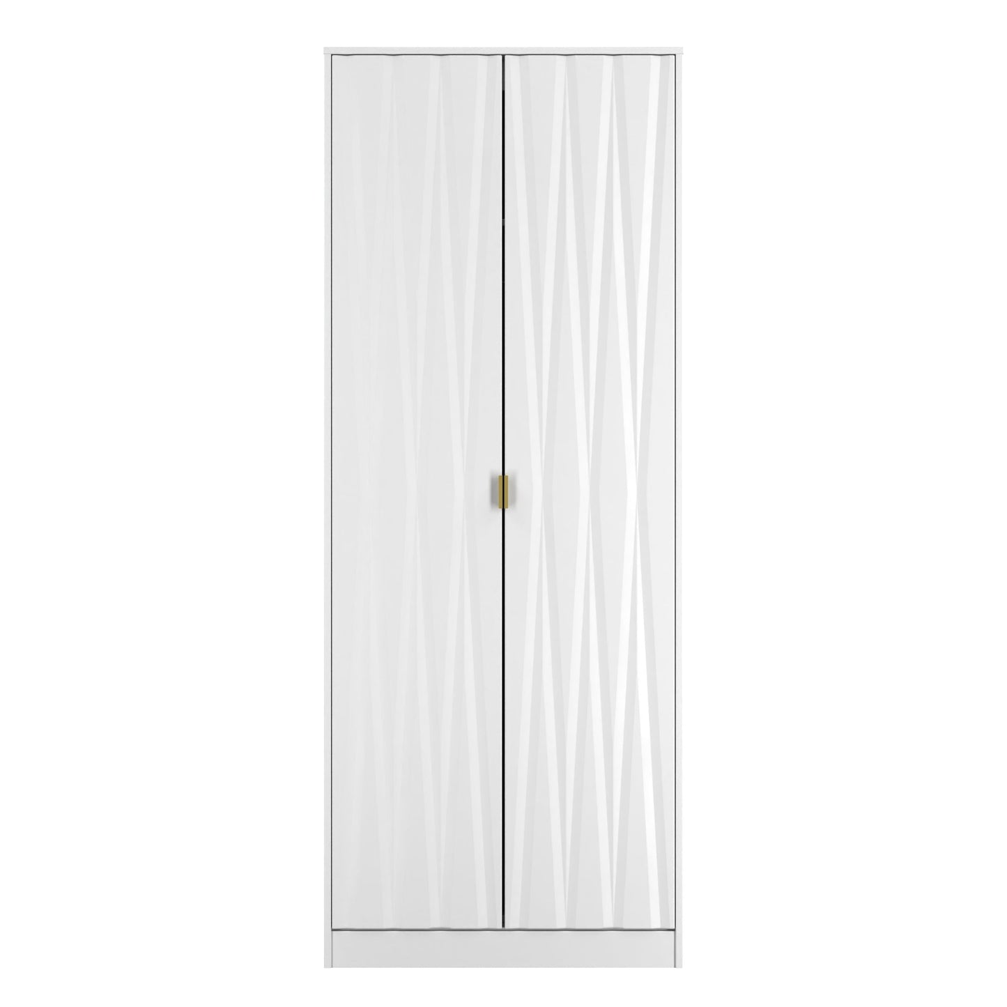 Las Vegas F Tall Wardrobe White 2 Doors 1 Shelf 198cm