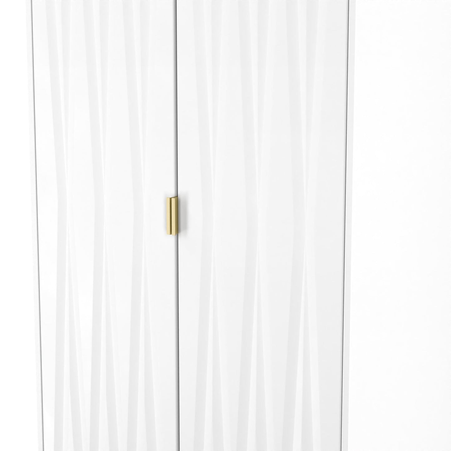 Las Vegas F Tall Wardrobe White 2 Doors 1 Shelf 198cm