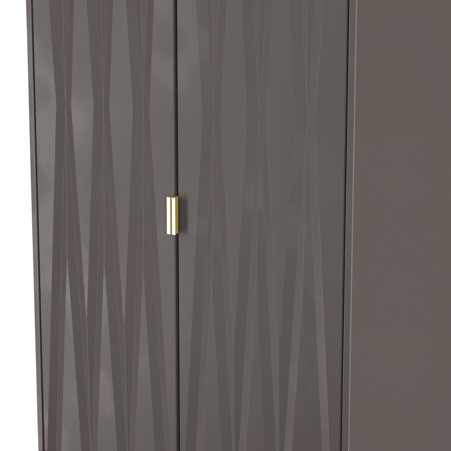 Las Vegas F Tall Wardrobe Dark Grey 2 Doors 2 Drawers 198cm