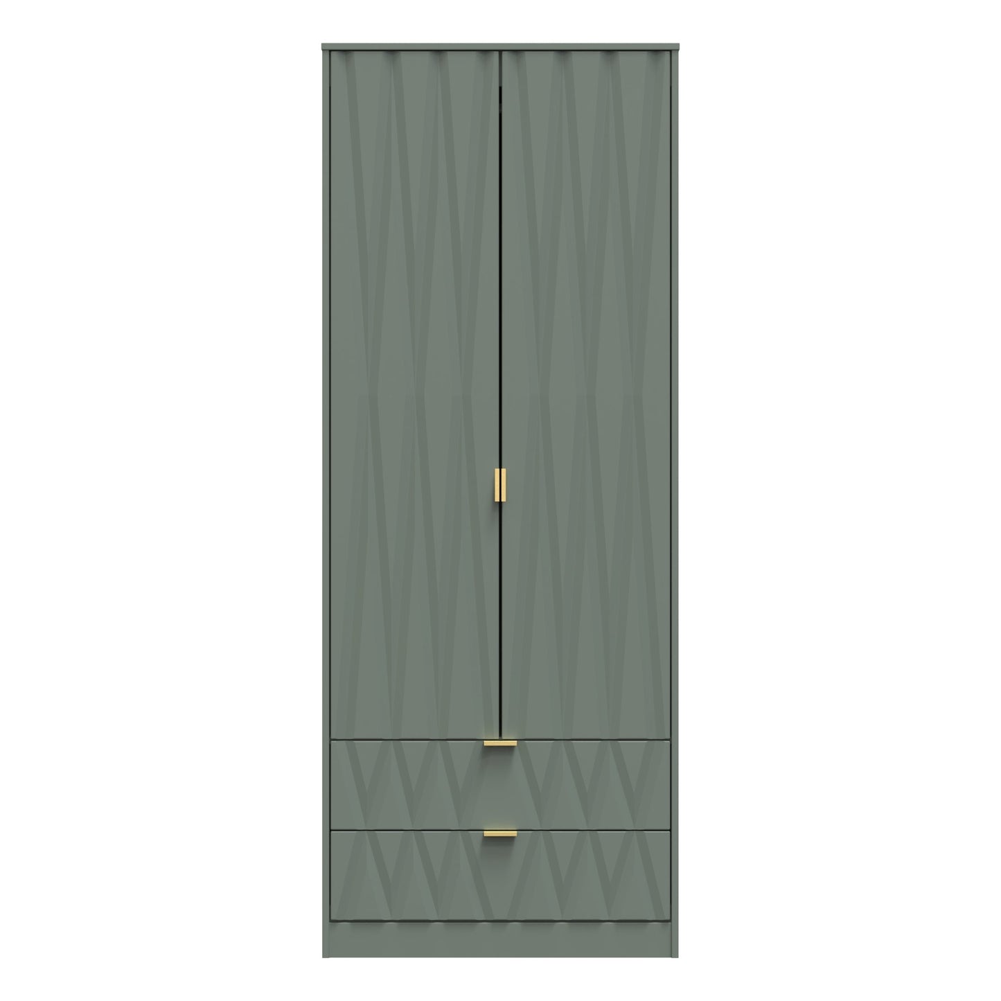 Las Vegas F Tall Wardrobe Not Applicable 2 Doors 2 Drawers 198cm
