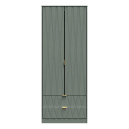 Las Vegas F Tall Wardrobe Not Applicable 2 Doors 2 Drawers 198cm