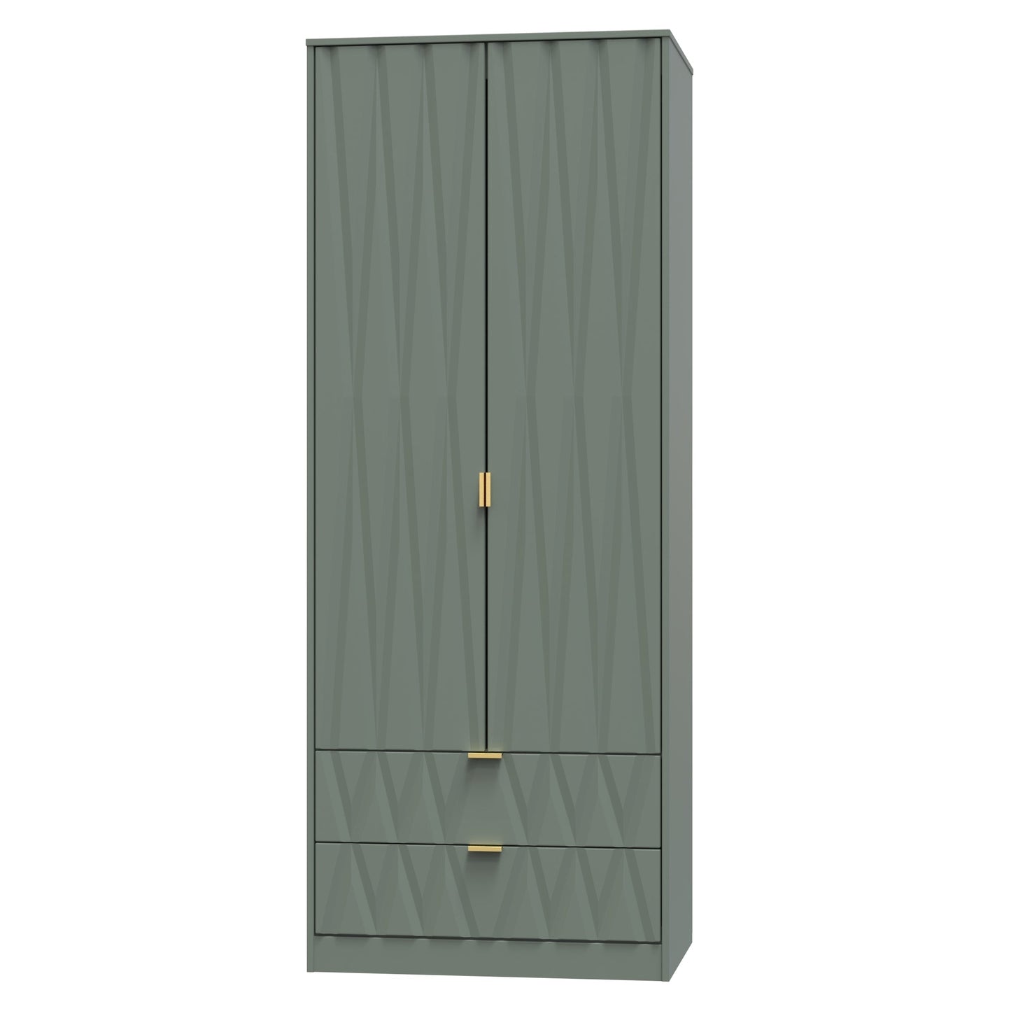 Las Vegas F Tall Wardrobe Not Applicable 2 Doors 2 Drawers 198cm