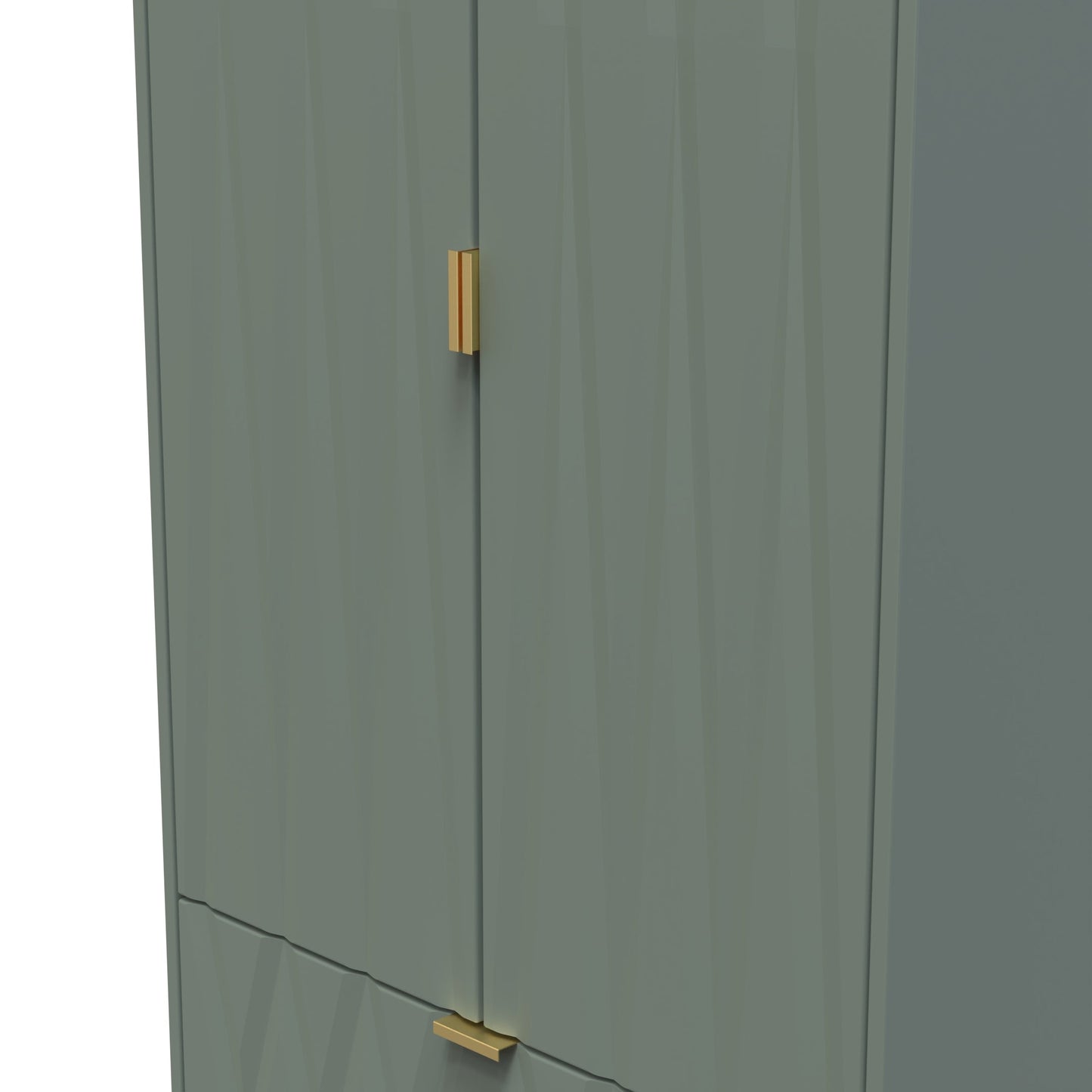 Las Vegas F Tall Wardrobe Not Applicable 2 Doors 2 Drawers 198cm