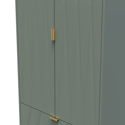 Las Vegas F Tall Wardrobe Not Applicable 2 Doors 2 Drawers 198cm