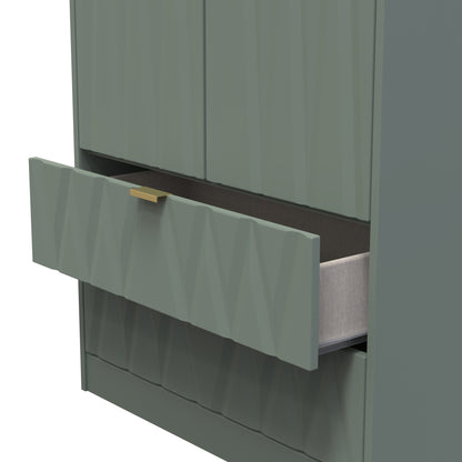 Las Vegas F Tall Wardrobe Not Applicable 2 Doors 2 Drawers 198cm