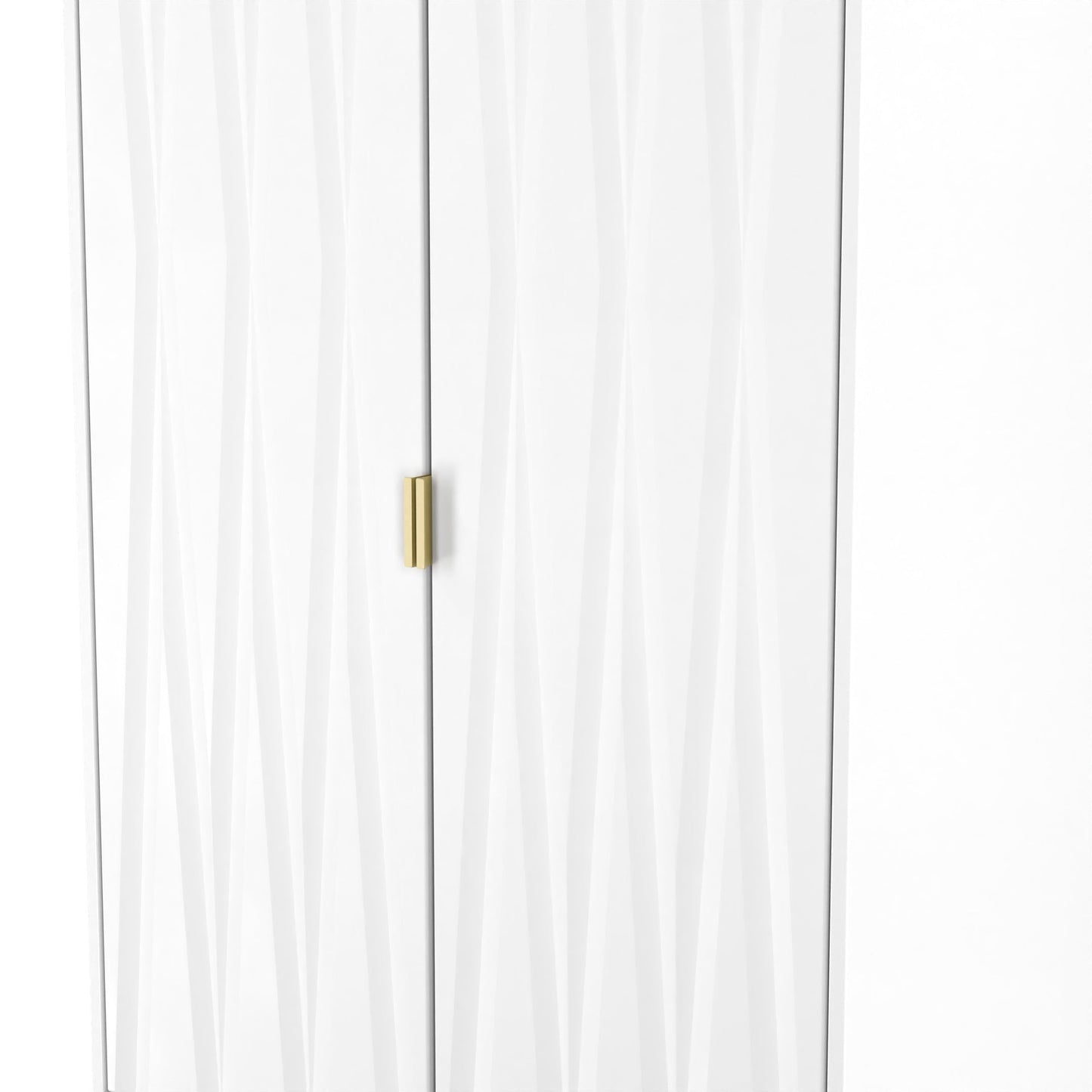 Las Vegas F Tall Wardrobe White 2 Doors 2 Drawers 198cm
