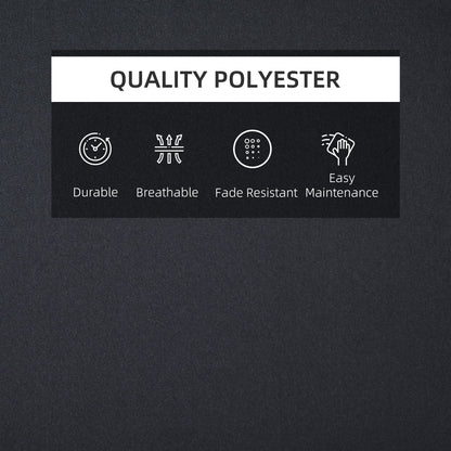 Outsunny Garden Sun Lounger Cushion Replacement Thick Sunbed Reclining Chair Relaxer Pad With Pillow - Black