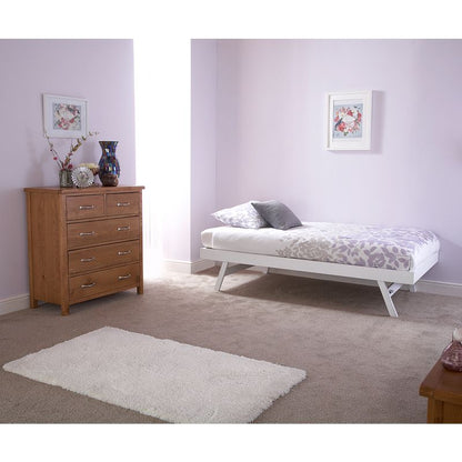 GFW Madrid Single Trundle White 3 x 6ft