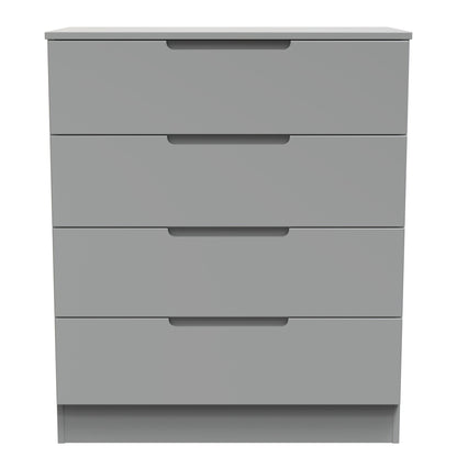 Milan Chest of Drawers Grey 4 Drawers 89cm