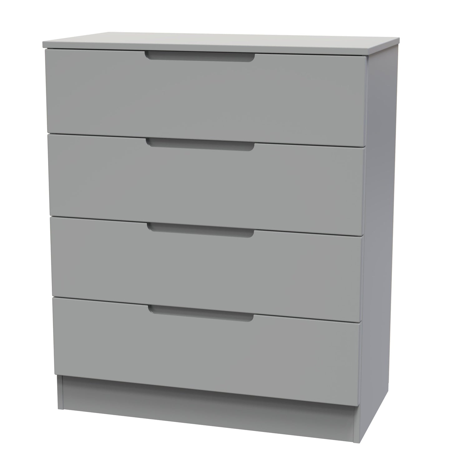 Milan Chest of Drawers Grey 4 Drawers 89cm