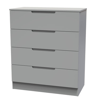 Milan Chest of Drawers Grey 4 Drawers 89cm