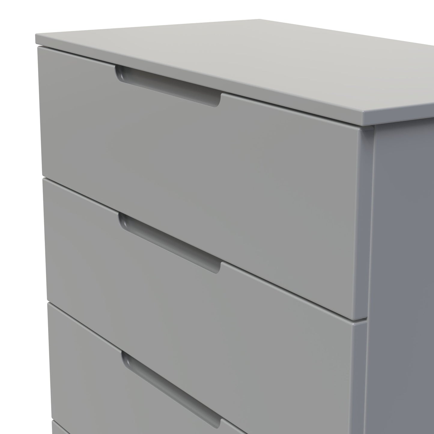 Milan Chest of Drawers Grey 4 Drawers 89cm
