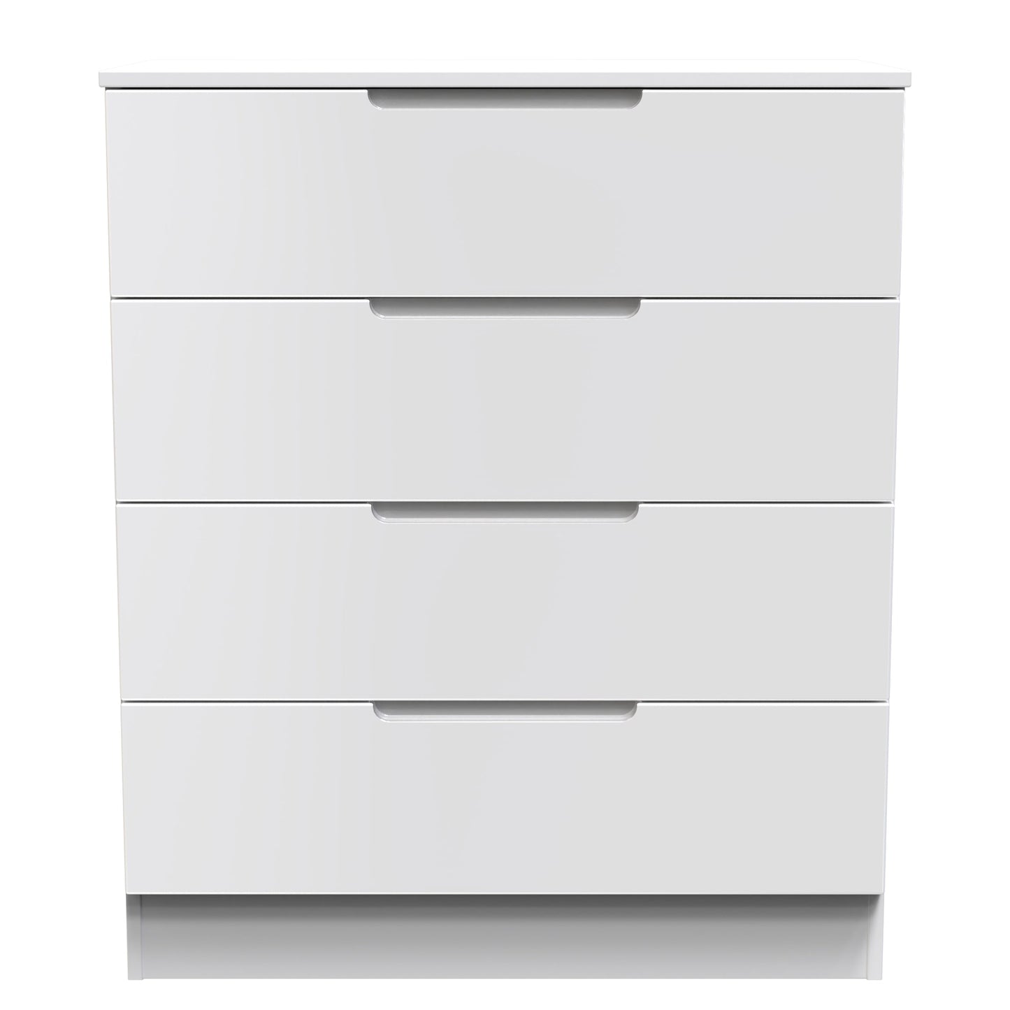 Milan Chest of Drawers White 4 Drawers 89cm