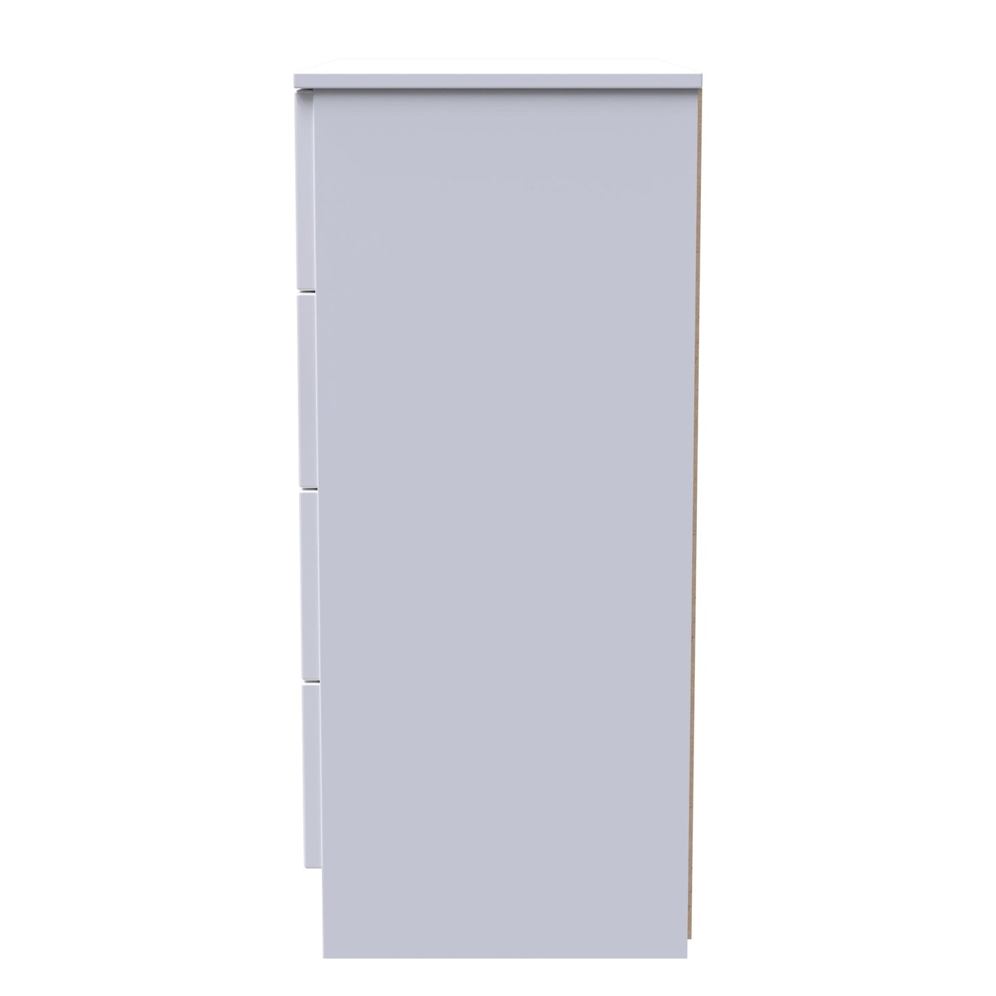 Milan Chest of Drawers White 4 Drawers 89cm