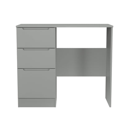 Milan Desk Grey 3 Drawers 90cm