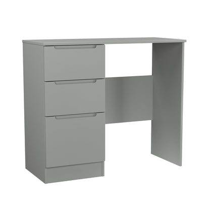 Milan Desk Grey 3 Drawers 90cm