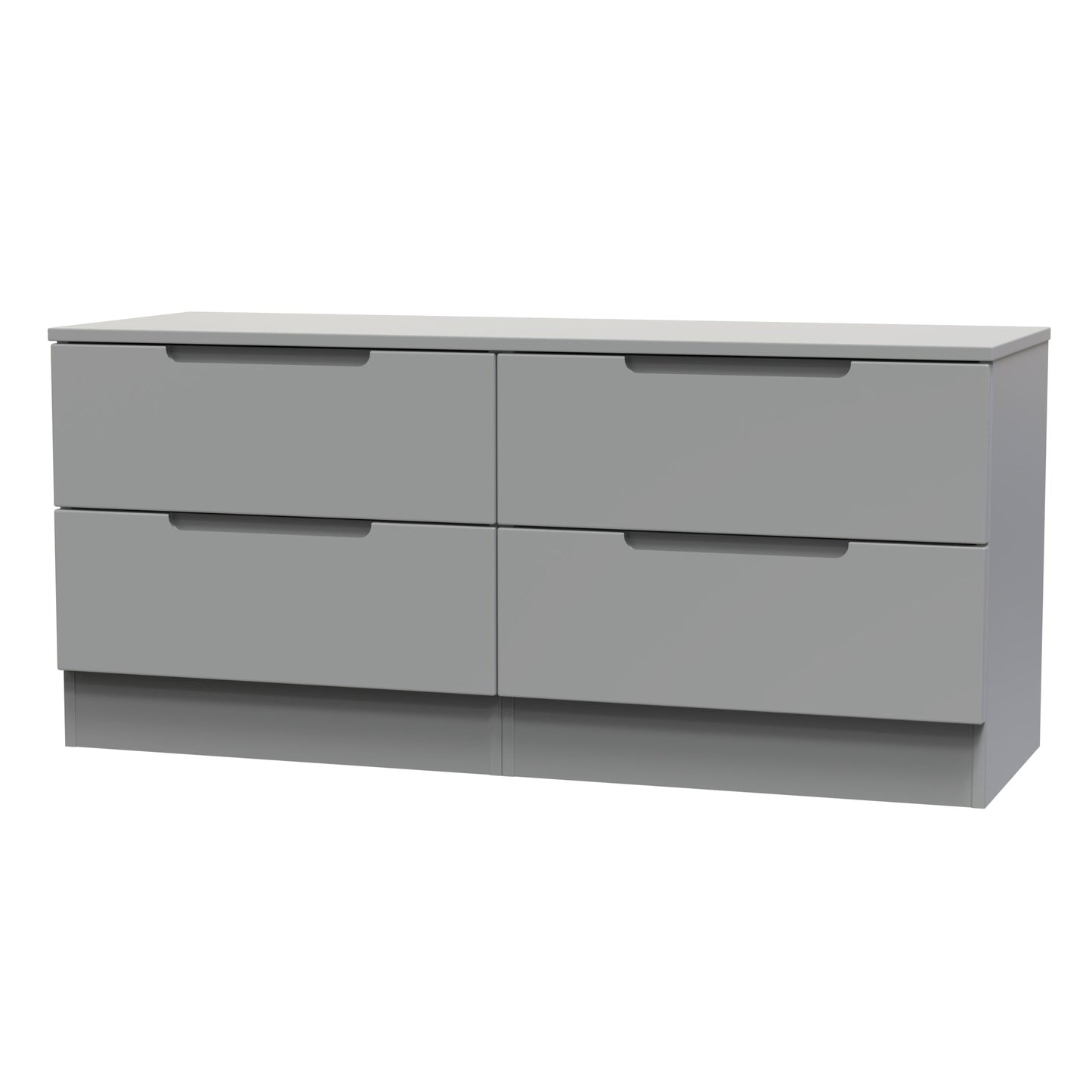 Milan Large Chest of Drawers Grey 4 Drawers 110cm