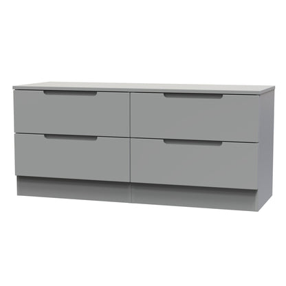 Milan Large Chest of Drawers Grey 4 Drawers 110cm