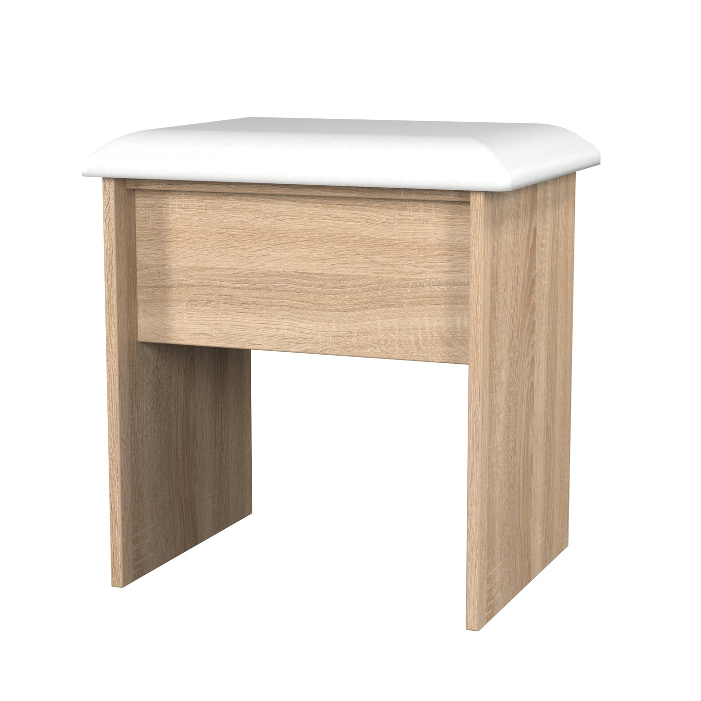 Milan Dressing Stool Oak 50cm