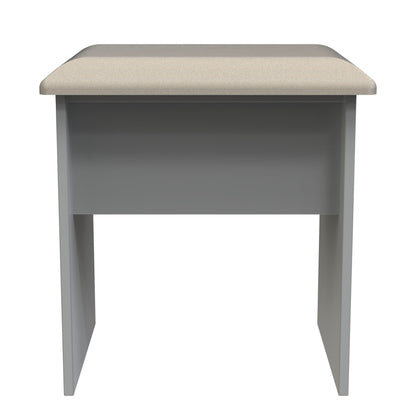 Milan Dressing Stool Grey 50cm