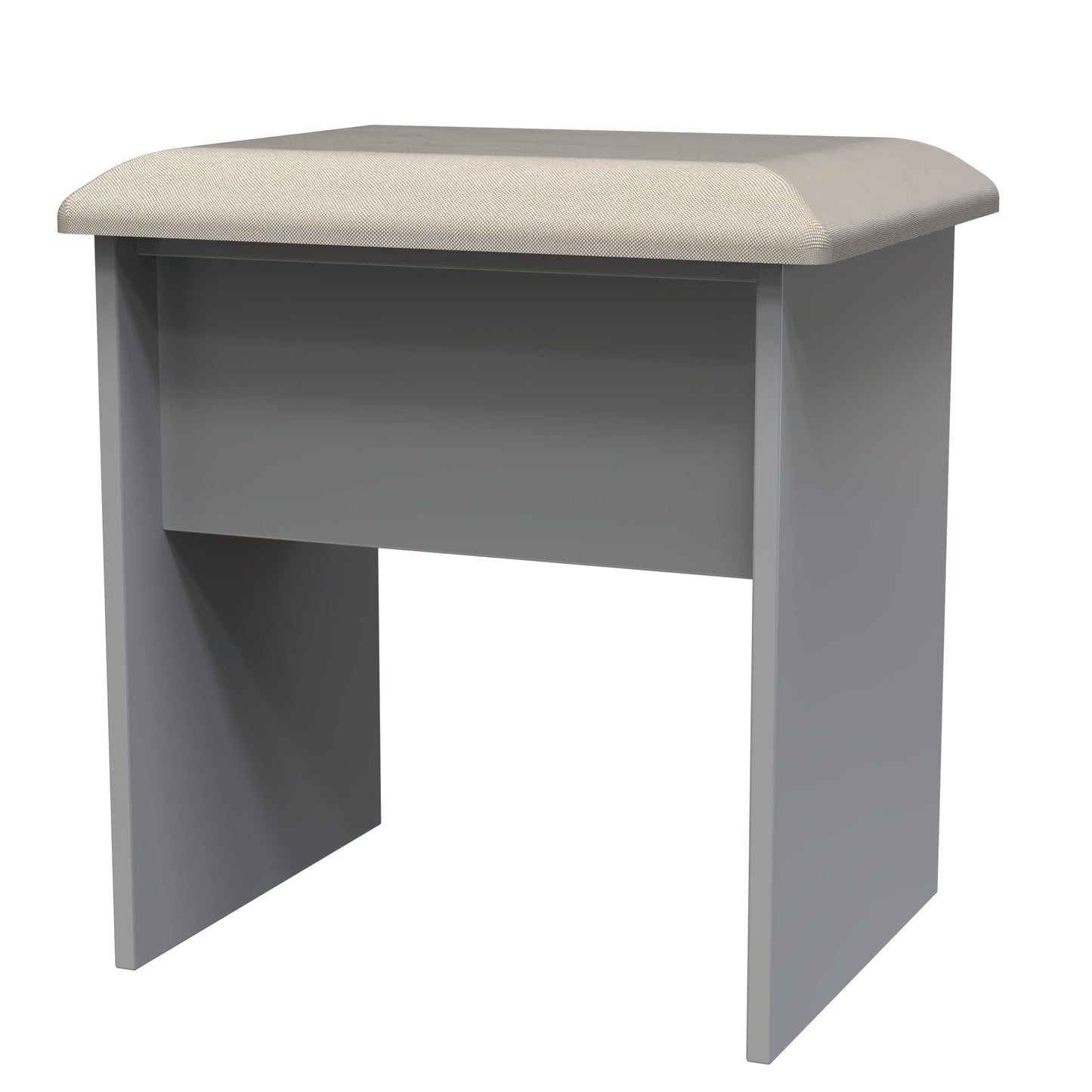 Milan Dressing Stool Grey 50cm