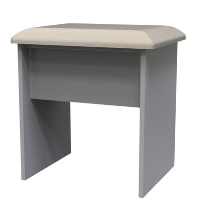 Milan Dressing Stool Grey 50cm