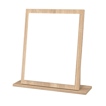 Milan Small Mirror  Oak 50cm