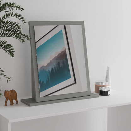 Milan Small Mirror  Grey 50cm