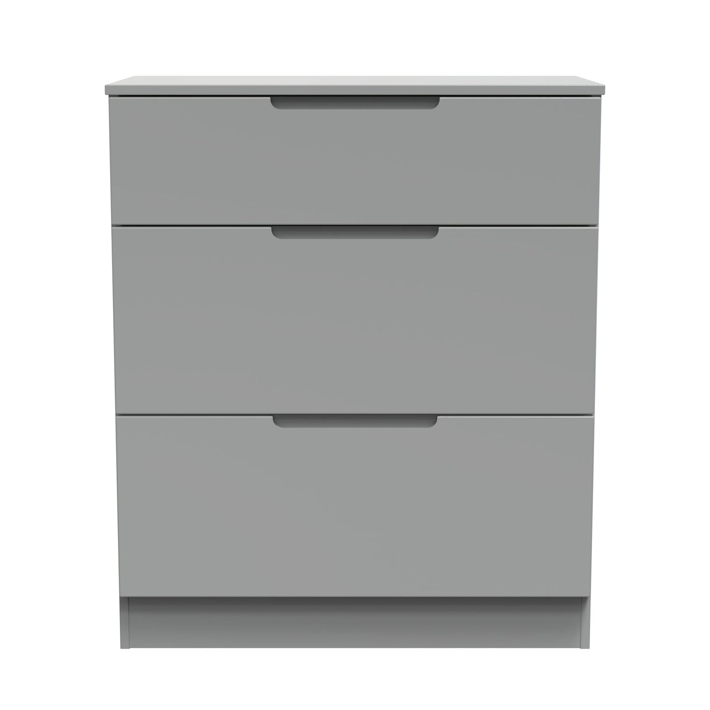 Milan Chest of Drawers Grey 3 Drawers 39cm