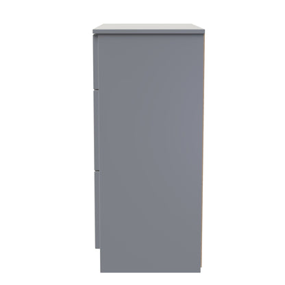 Milan Chest of Drawers Grey 3 Drawers 39cm
