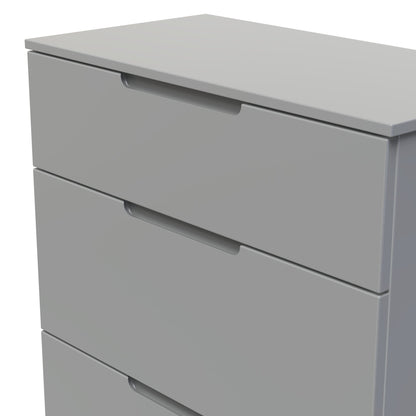 Milan Chest of Drawers Grey 3 Drawers 39cm