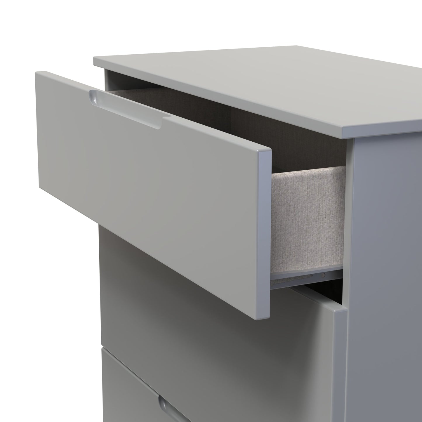 Milan Chest of Drawers Grey 3 Drawers 39cm