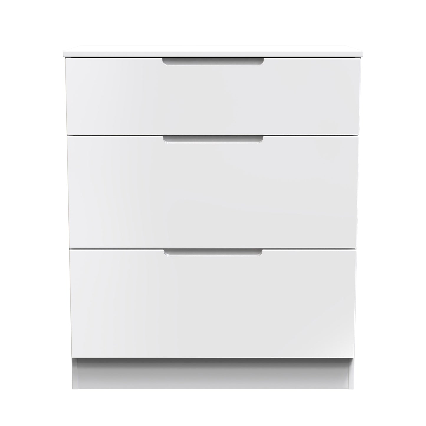 Milan Chest of Drawers White 3 Drawers 39cm
