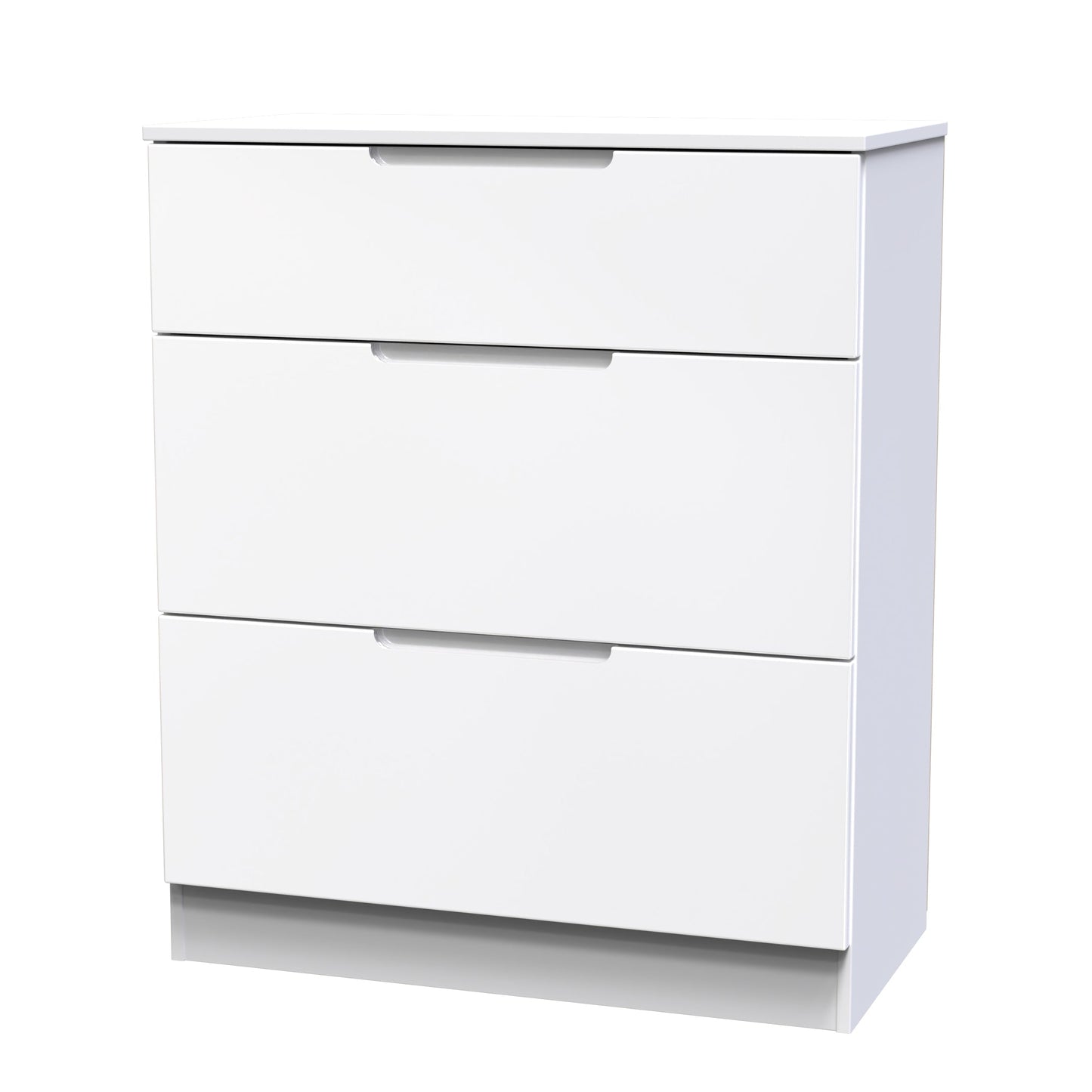 Milan Chest of Drawers White 3 Drawers 39cm