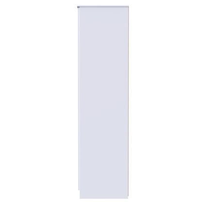 Milan Tall Wardrobe White 1 Shelf 196cm