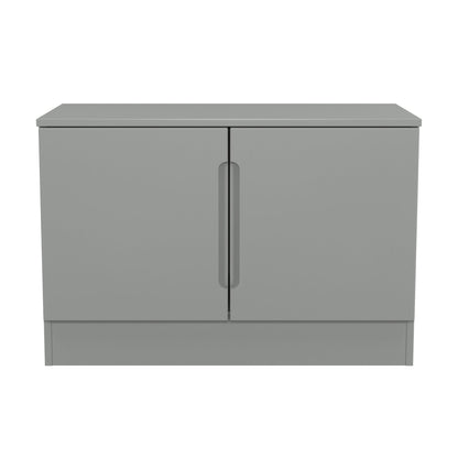 Milan TV Unit Grey 2 Doors 74cm